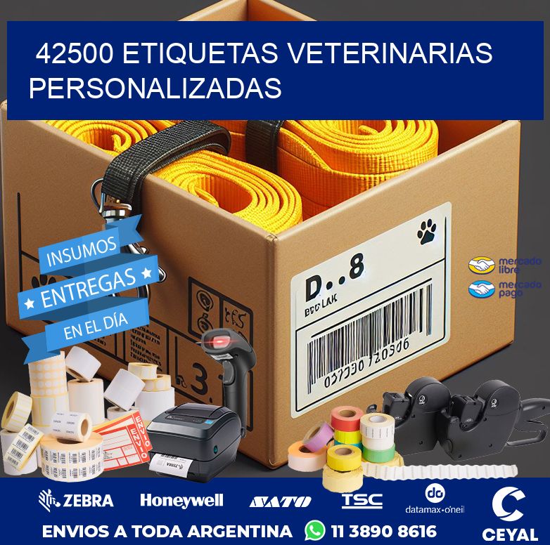42500 ETIQUETAS VETERINARIAS PERSONALIZADAS