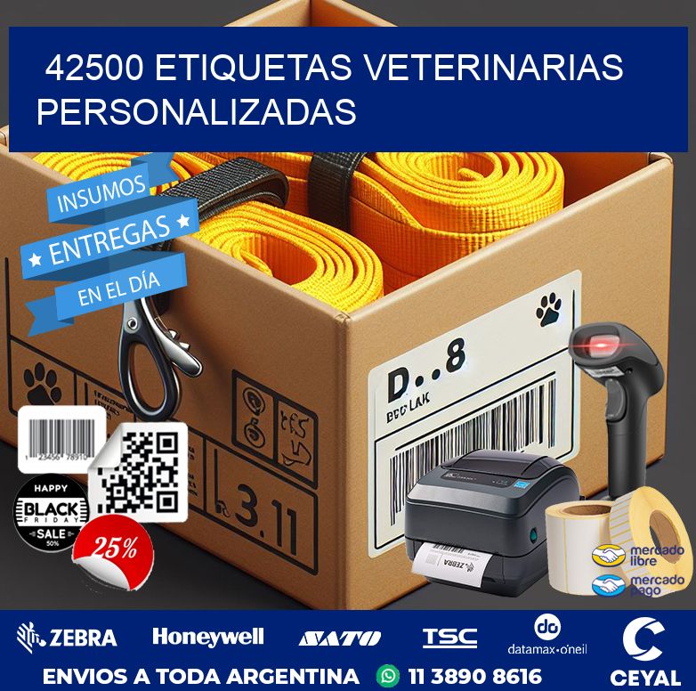 42500 ETIQUETAS VETERINARIAS PERSONALIZADAS