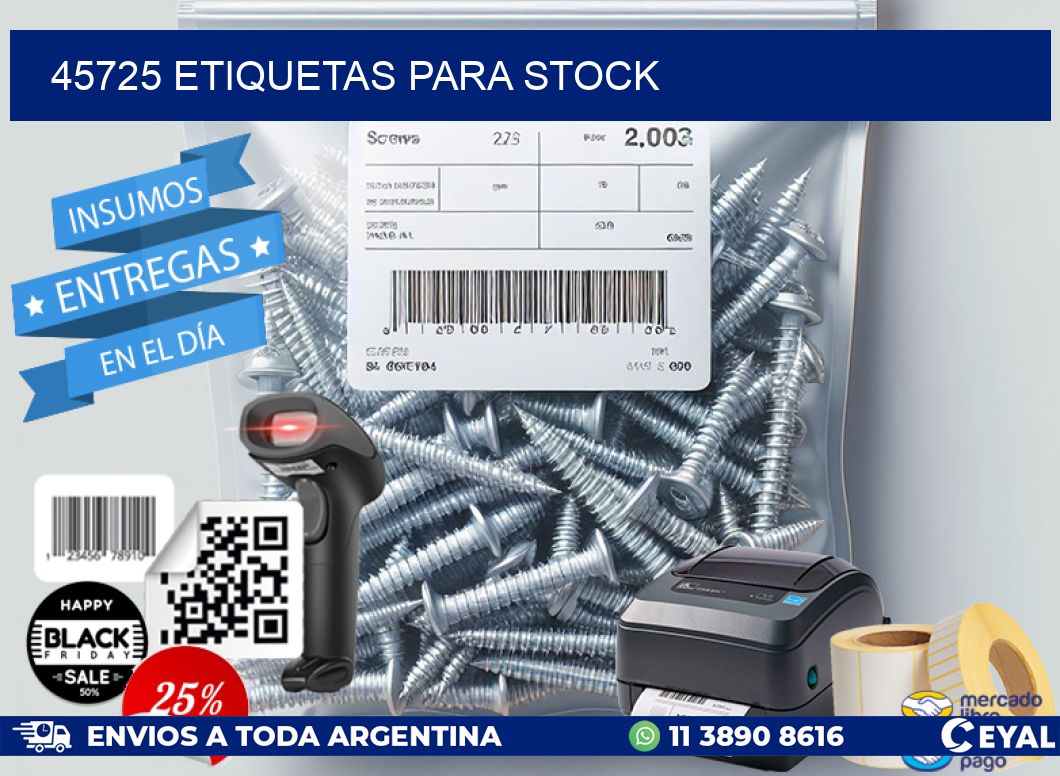 45725 ETIQUETAS PARA STOCK