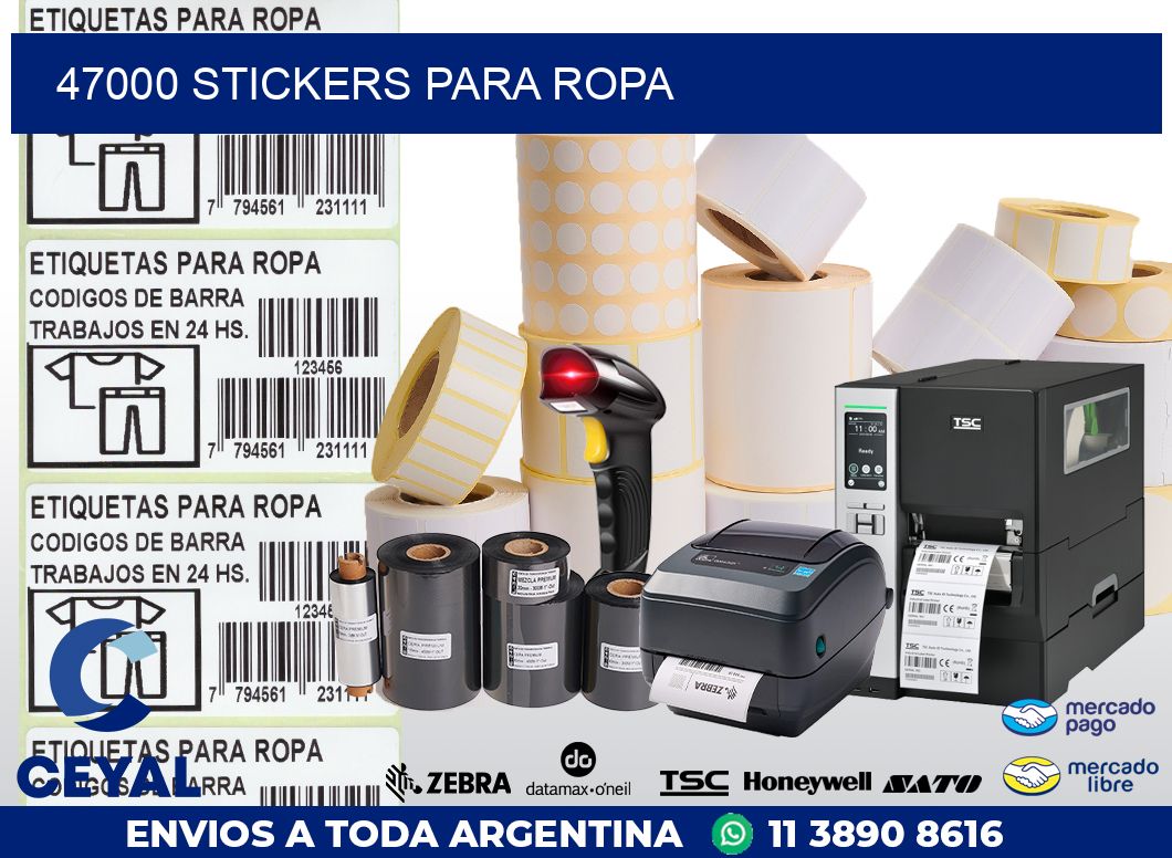 47000 STICKERS PARA ROPA