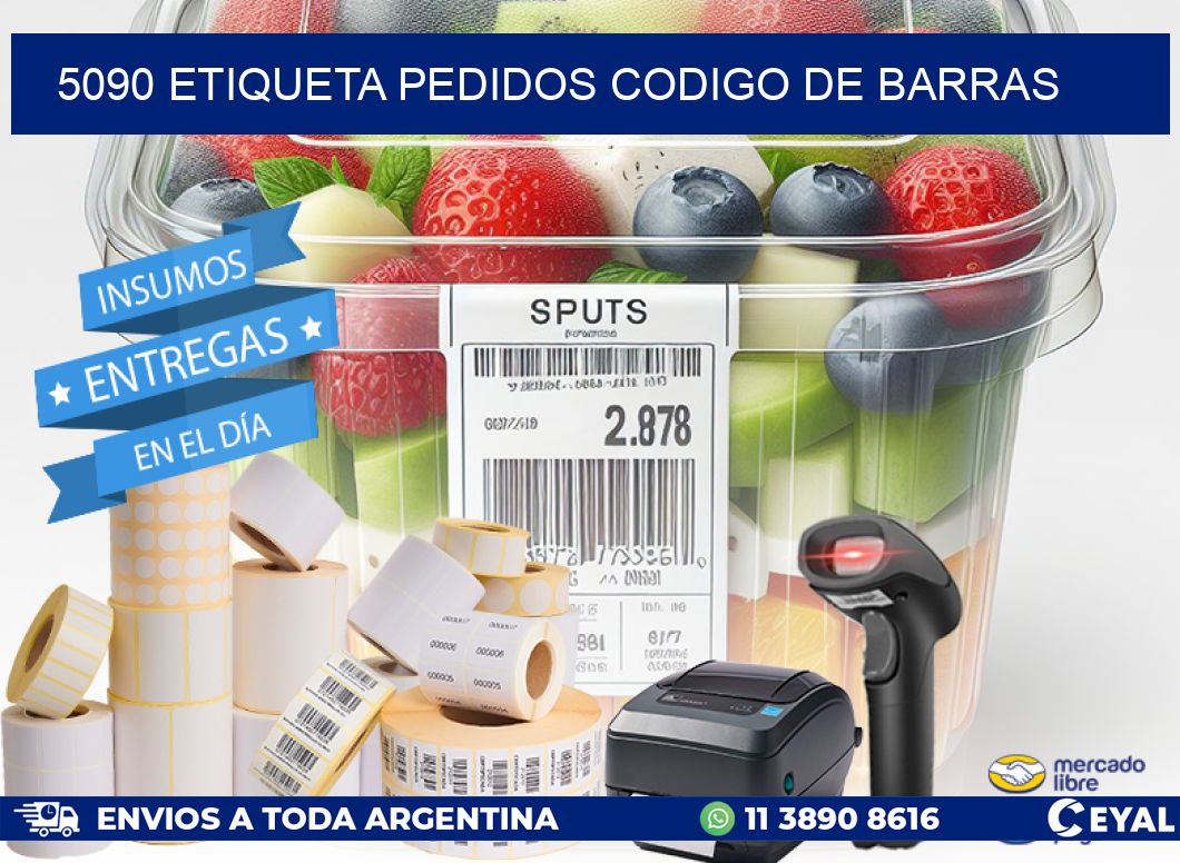 5090 etiqueta pedidos codigo de barras