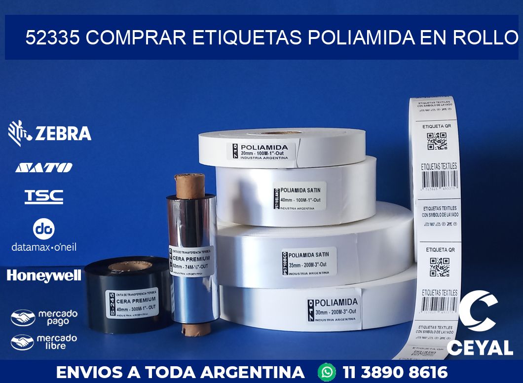 52335 COMPRAR ETIQUETAS POLIAMIDA EN ROLLO