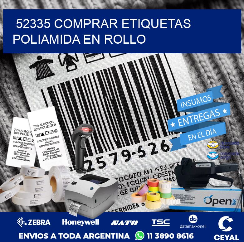 52335 COMPRAR ETIQUETAS POLIAMIDA EN ROLLO