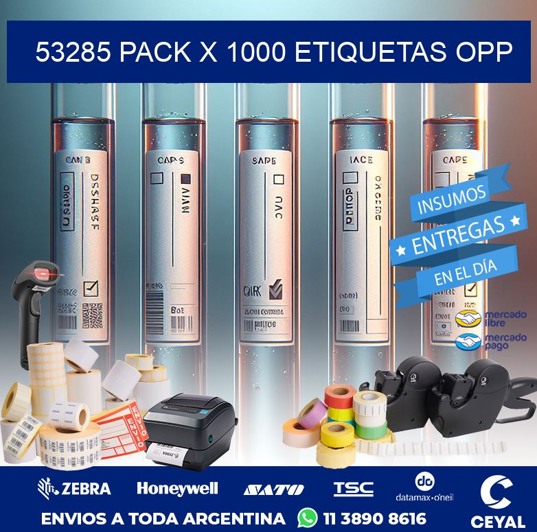53285 PACK X 1000 ETIQUETAS OPP