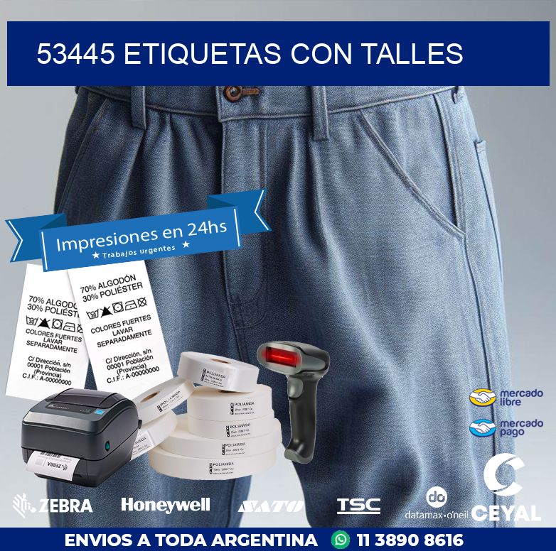 53445 ETIQUETAS CON TALLES