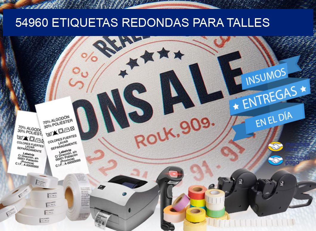 54960 ETIQUETAS REDONDAS PARA TALLES
