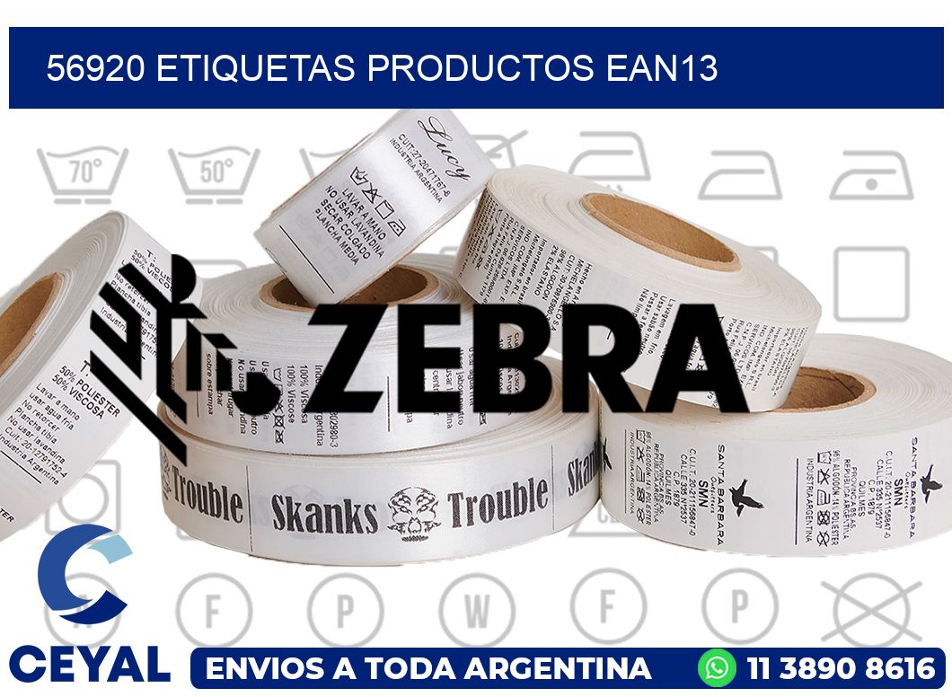 56920 Etiquetas productos ean13