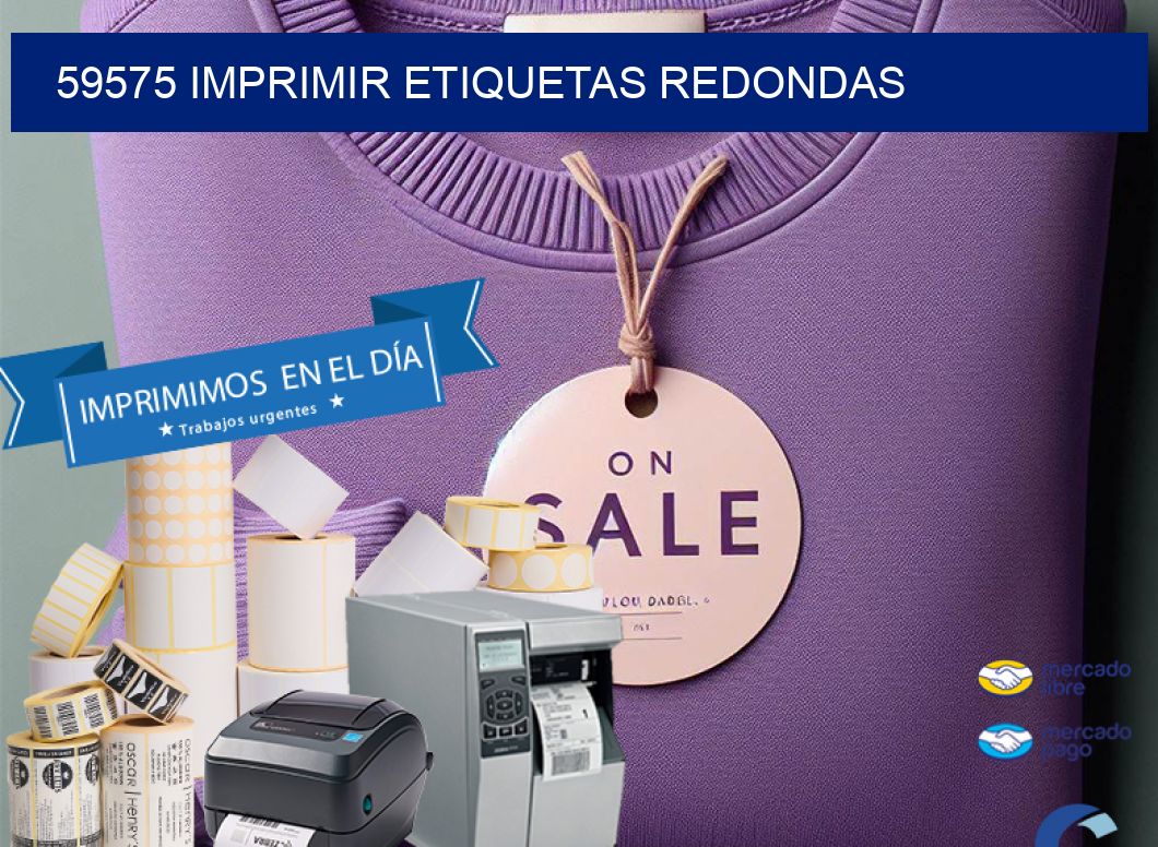 59575 IMPRIMIR ETIQUETAS REDONDAS