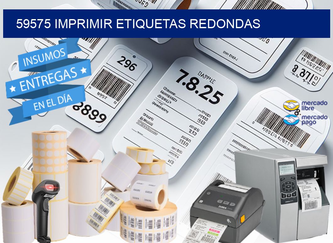 59575 IMPRIMIR ETIQUETAS REDONDAS