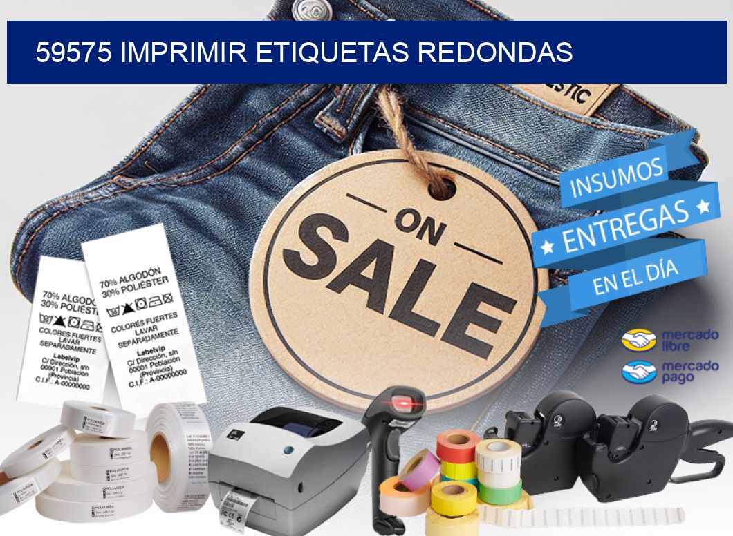 59575 IMPRIMIR ETIQUETAS REDONDAS
