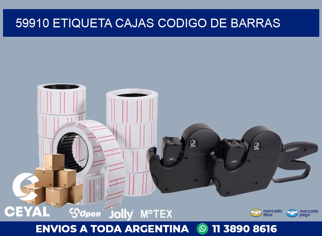 59910 etiqueta cajas codigo de barras