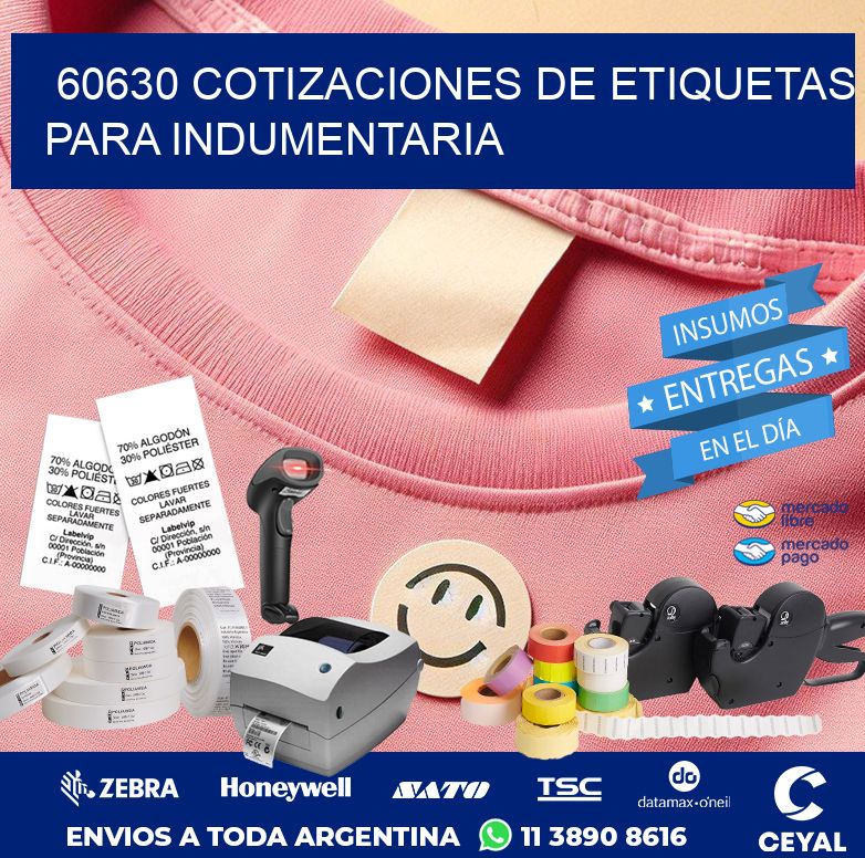 60630 COTIZACIONES DE ETIQUETAS PARA INDUMENTARIA