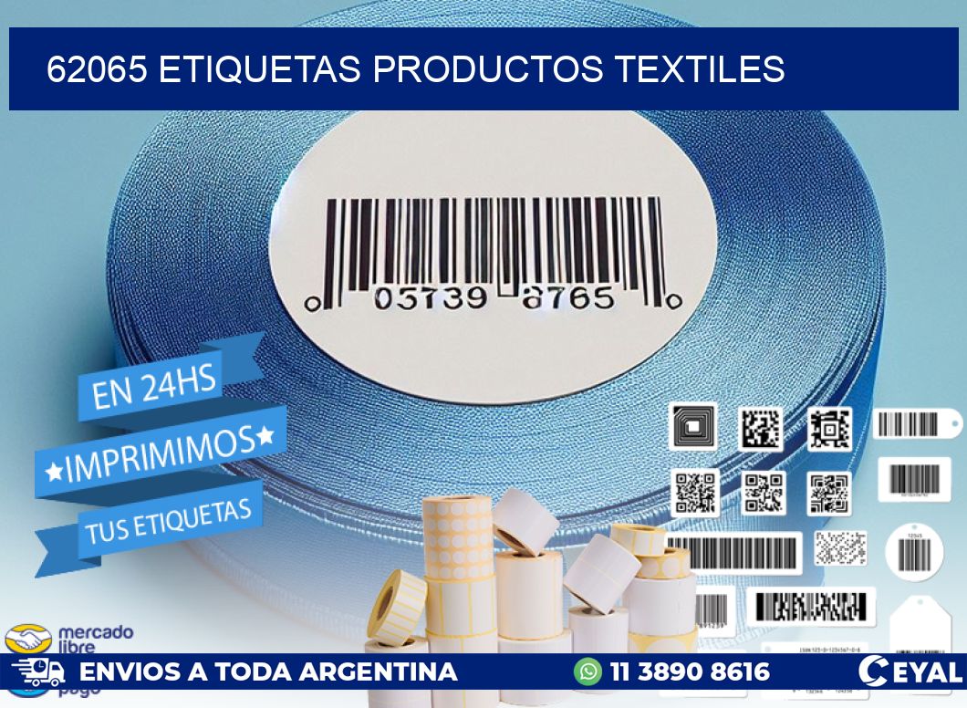 62065 ETIQUETAS PRODUCTOS TEXTILES
