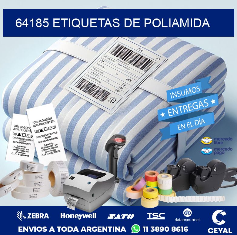64185 ETIQUETAS DE POLIAMIDA