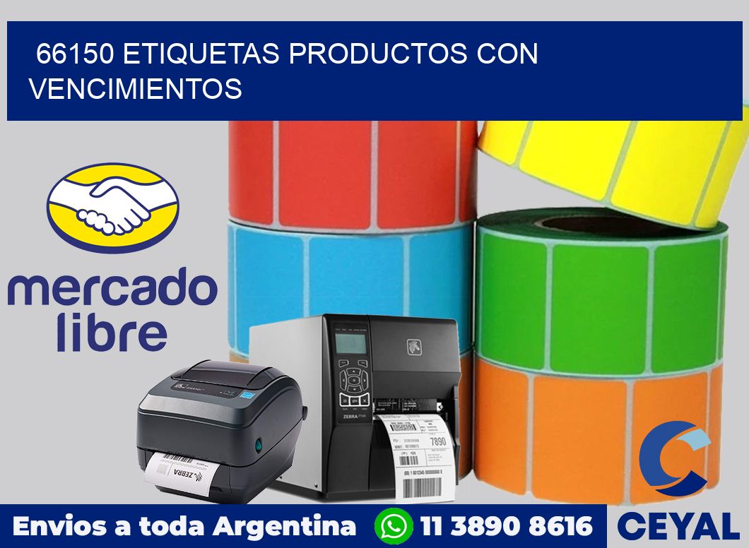 66150 Etiquetas productos con vencimientos