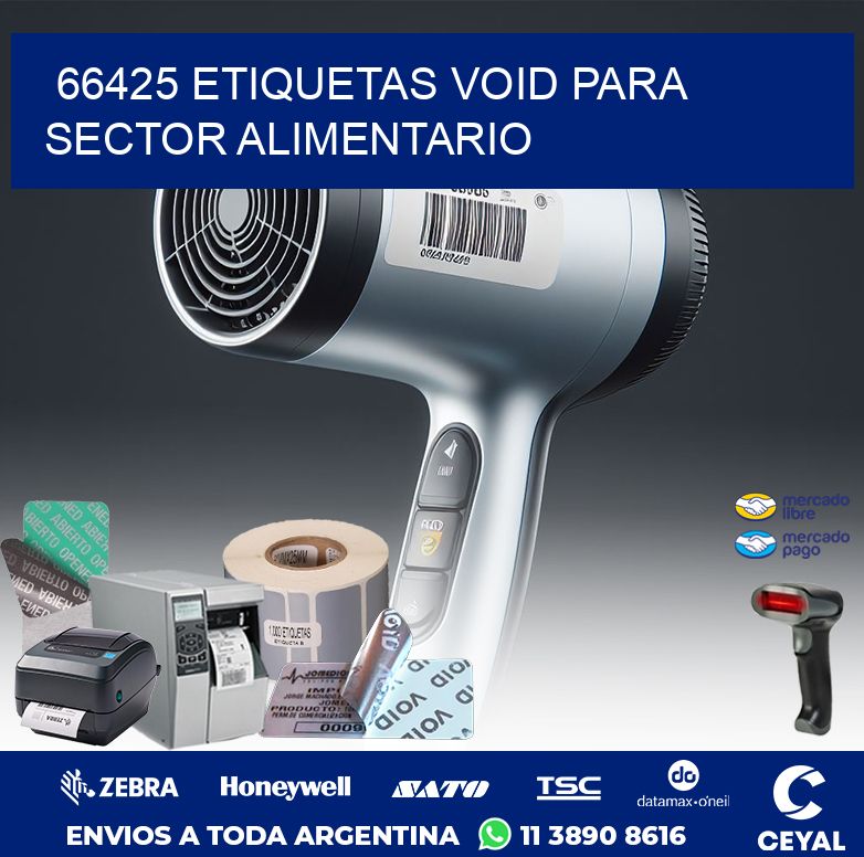 66425 ETIQUETAS VOID PARA SECTOR ALIMENTARIO