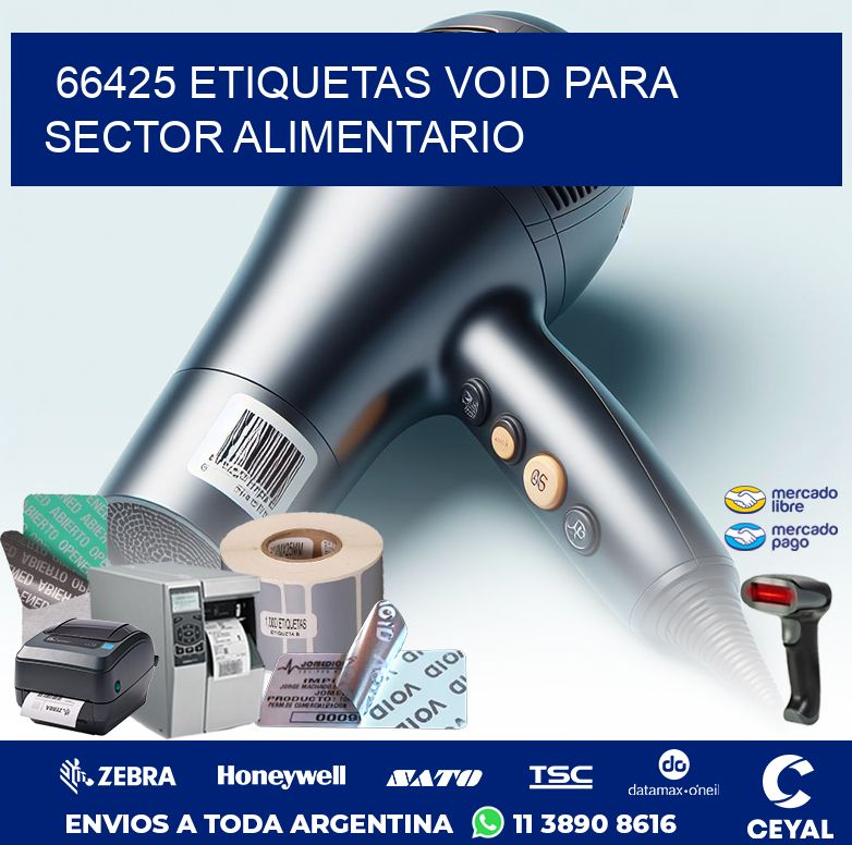 66425 ETIQUETAS VOID PARA SECTOR ALIMENTARIO