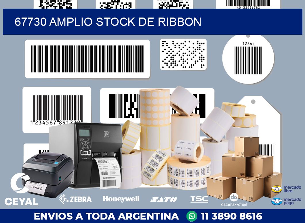 67730 AMPLIO STOCK DE RIBBON