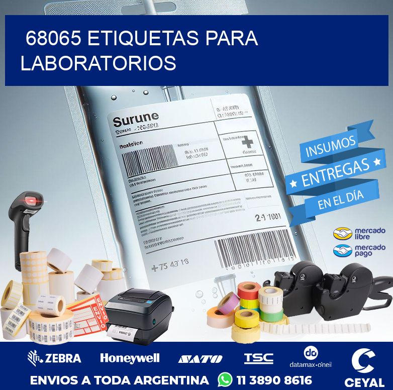 68065 ETIQUETAS PARA LABORATORIOS