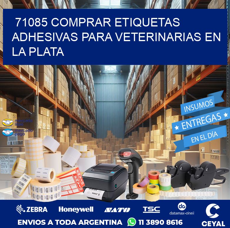 71085 COMPRAR ETIQUETAS ADHESIVAS PARA VETERINARIAS EN LA PLATA