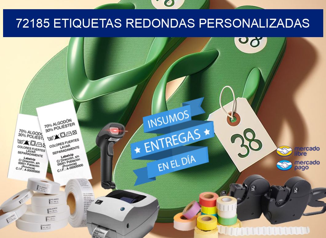 72185 ETIQUETAS REDONDAS PERSONALIZADAS