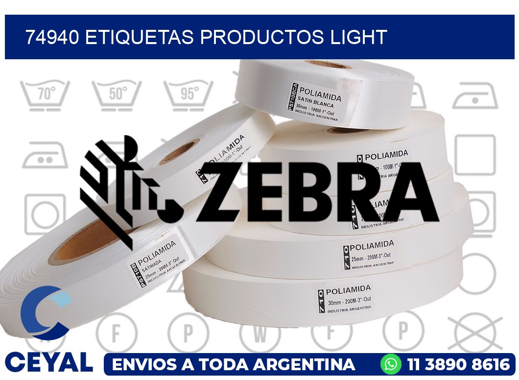 74940 etiquetas productos light