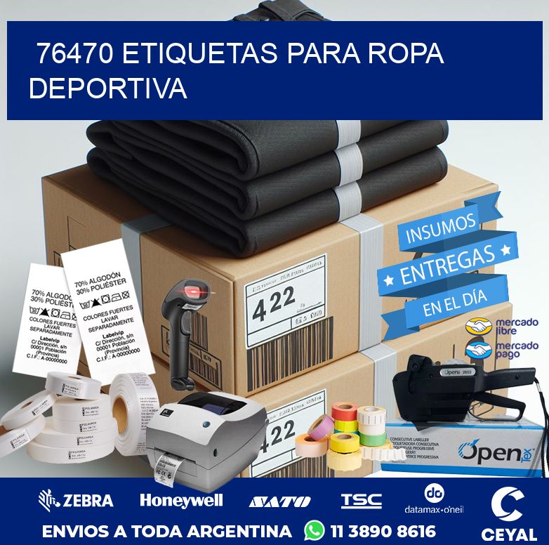 76470 ETIQUETAS PARA ROPA DEPORTIVA