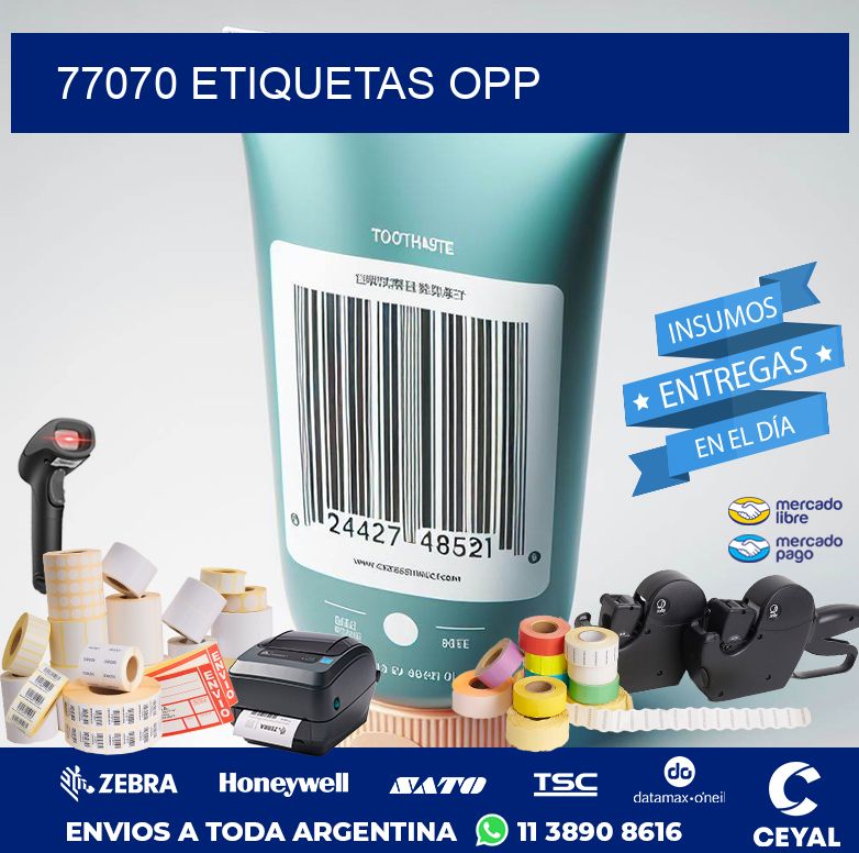 77070 ETIQUETAS OPP