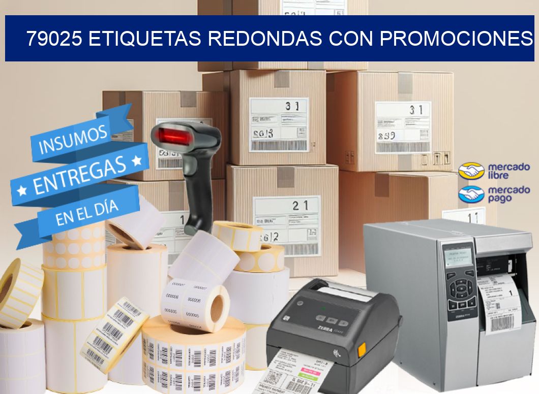 79025 ETIQUETAS REDONDAS CON PROMOCIONES