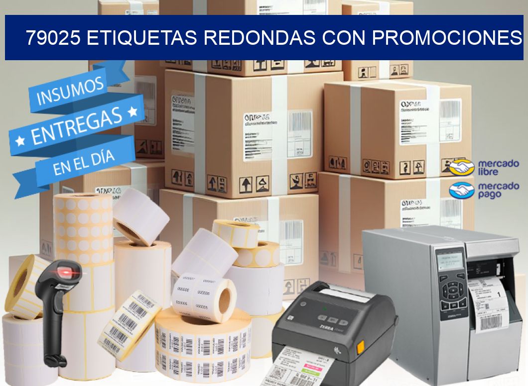 79025 ETIQUETAS REDONDAS CON PROMOCIONES