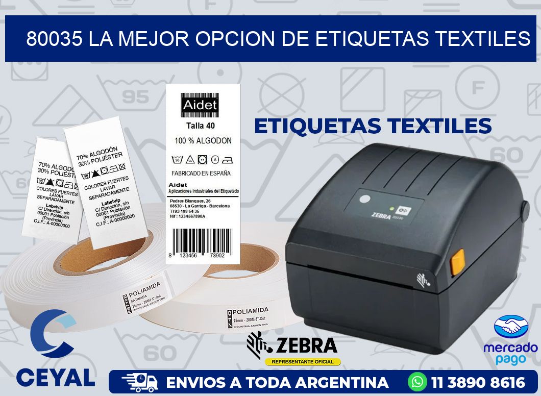 80035 LA MEJOR OPCION DE ETIQUETAS TEXTILES