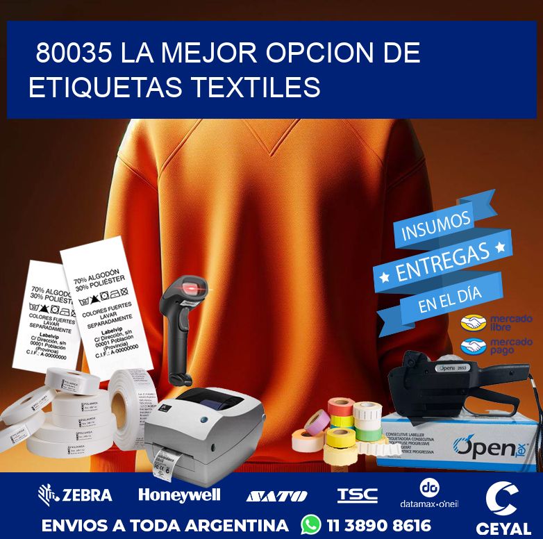 80035 LA MEJOR OPCION DE ETIQUETAS TEXTILES