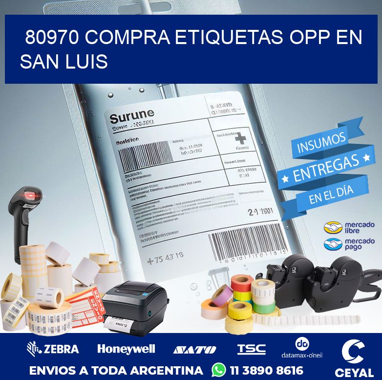 80970 COMPRA ETIQUETAS OPP EN SAN LUIS