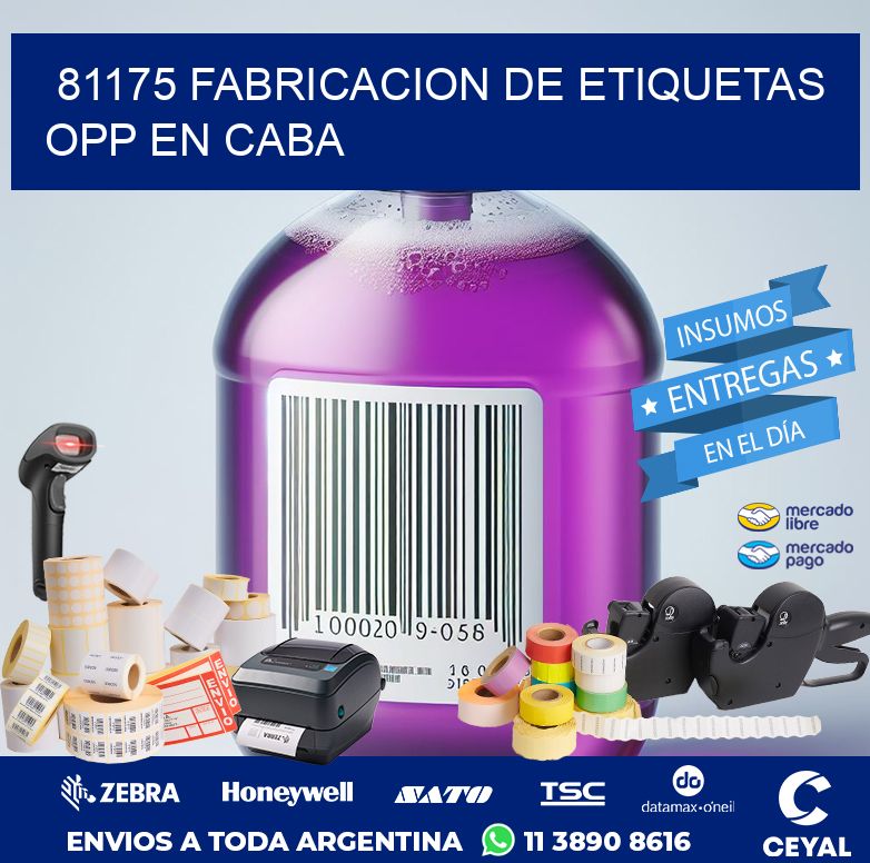 81175 FABRICACION DE ETIQUETAS OPP EN CABA