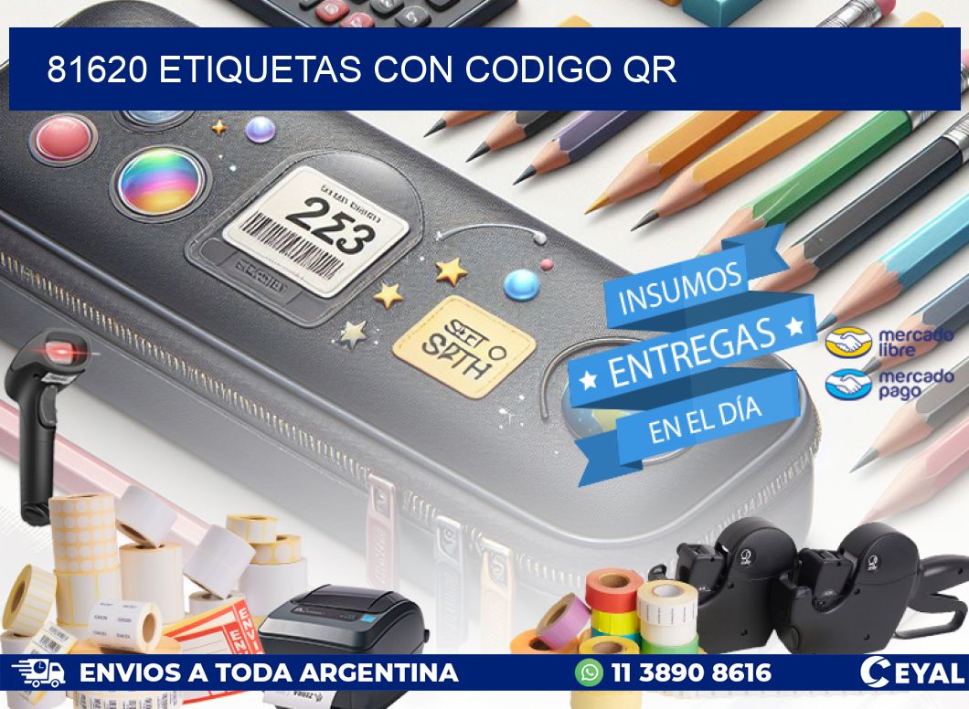 81620 etiquetas con codigo qr