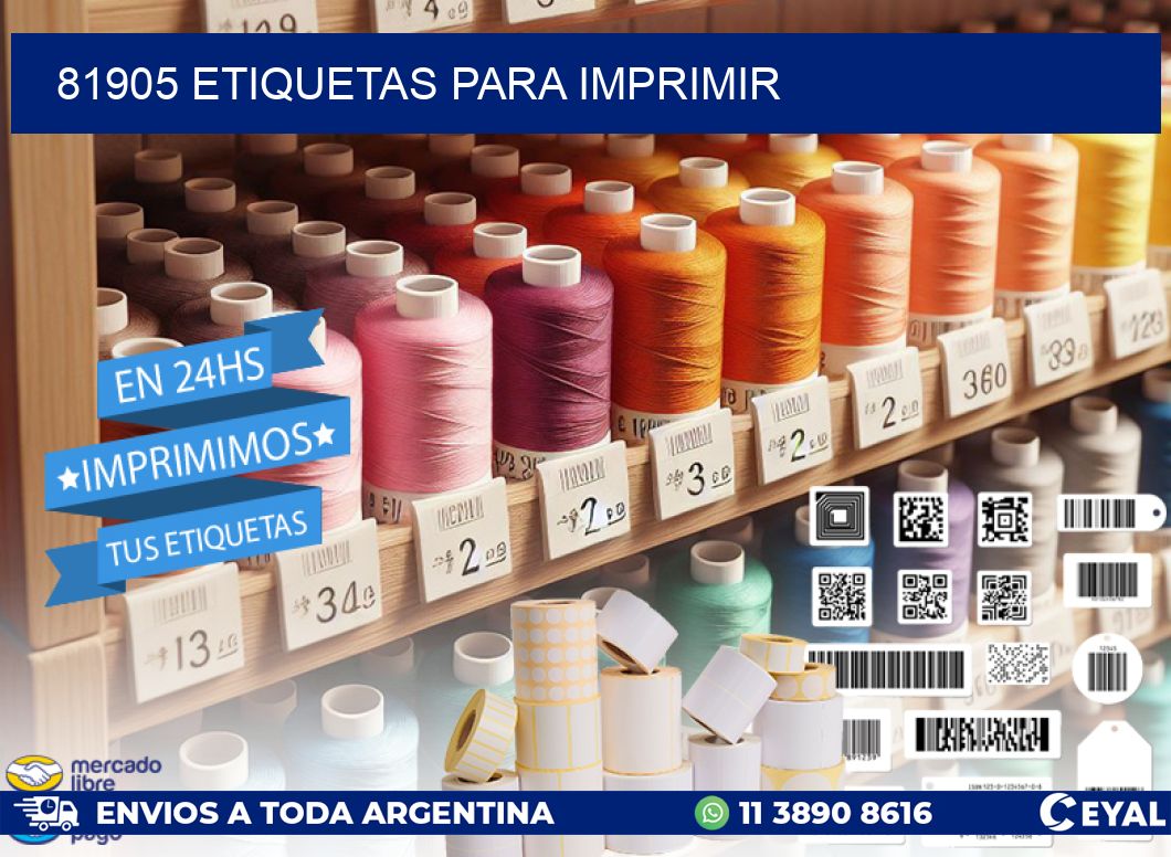 81905 ETIQUETAS PARA IMPRIMIR