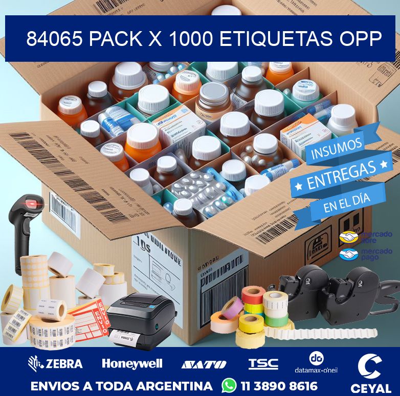 84065 PACK X 1000 ETIQUETAS OPP