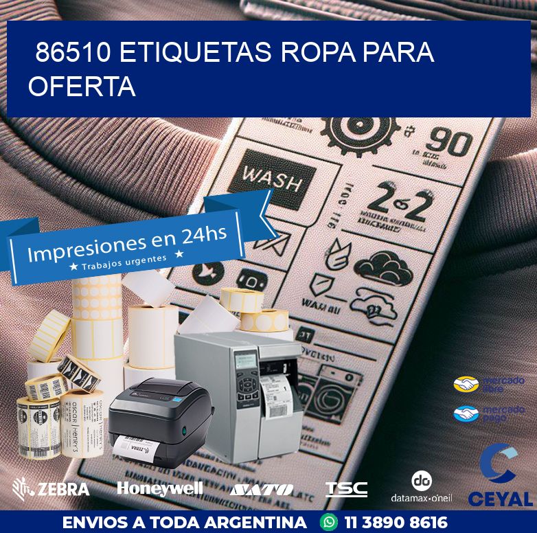 86510 ETIQUETAS ROPA PARA OFERTA
