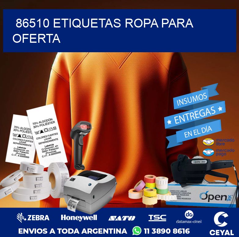 86510 ETIQUETAS ROPA PARA OFERTA