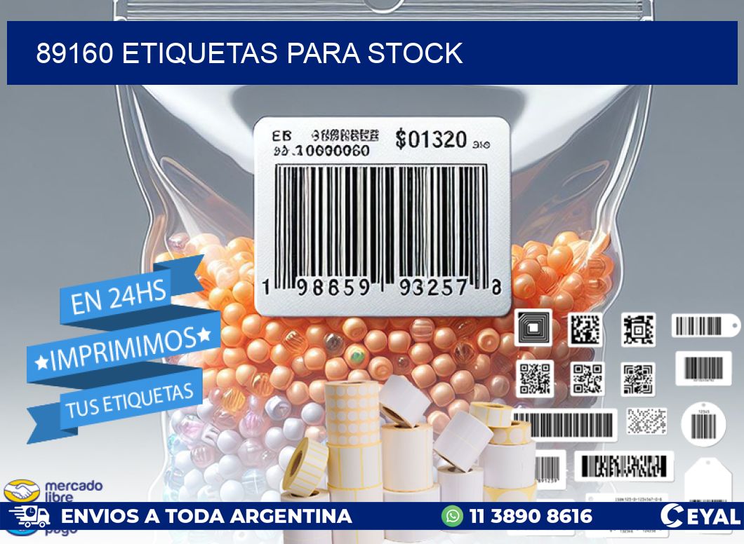 89160 ETIQUETAS PARA STOCK