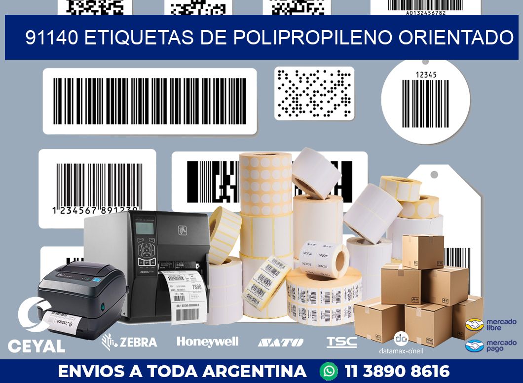 91140 ETIQUETAS DE POLIPROPILENO ORIENTADO