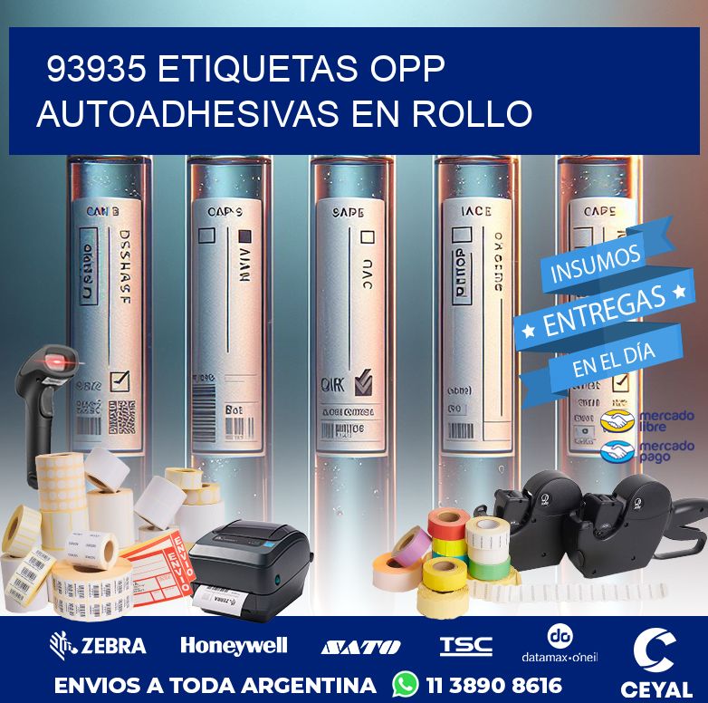 93935 ETIQUETAS OPP AUTOADHESIVAS EN ROLLO