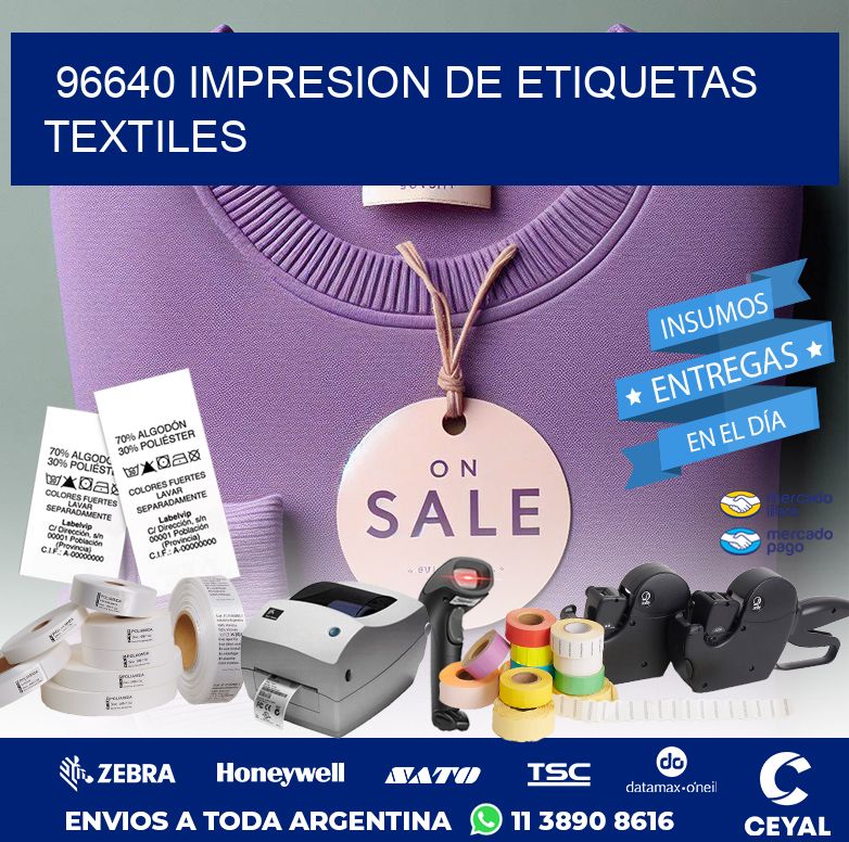 96640 IMPRESION DE ETIQUETAS TEXTILES