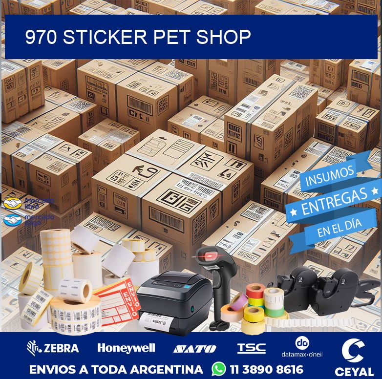 970 STICKER PET SHOP