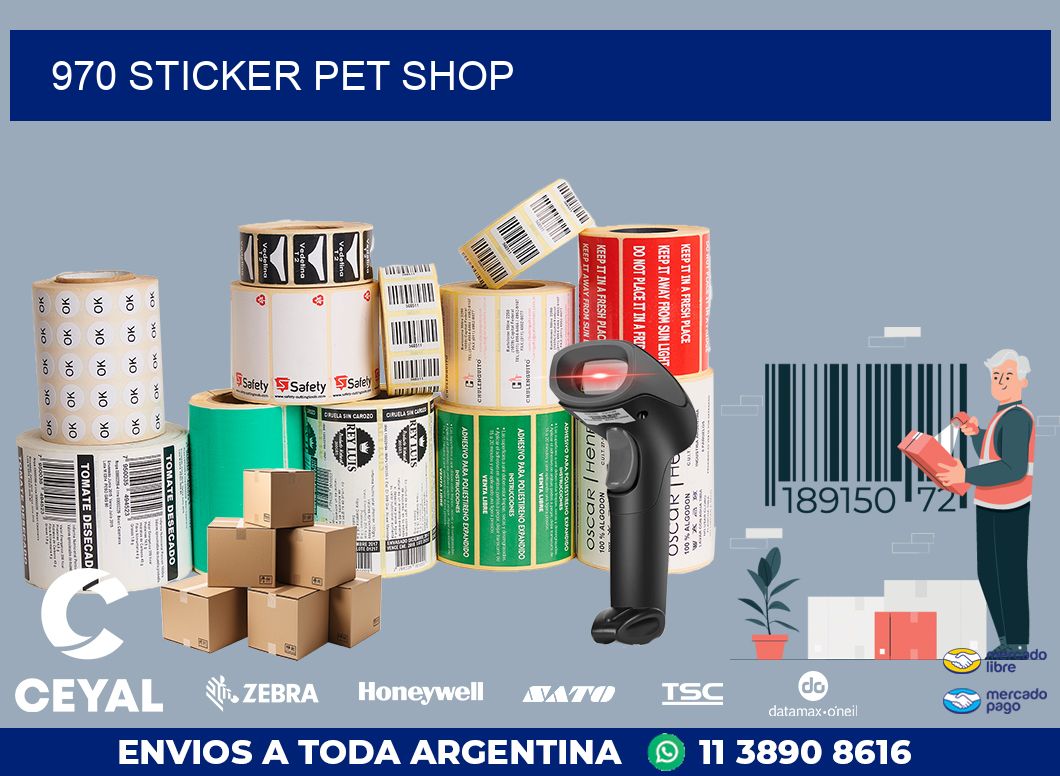 970 STICKER PET SHOP