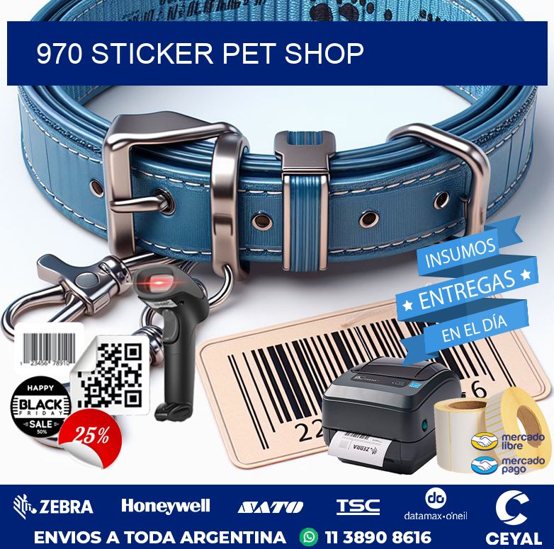 970 STICKER PET SHOP