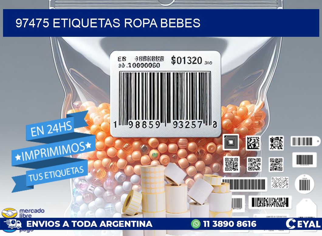 97475 ETIQUETAS ROPA BEBES