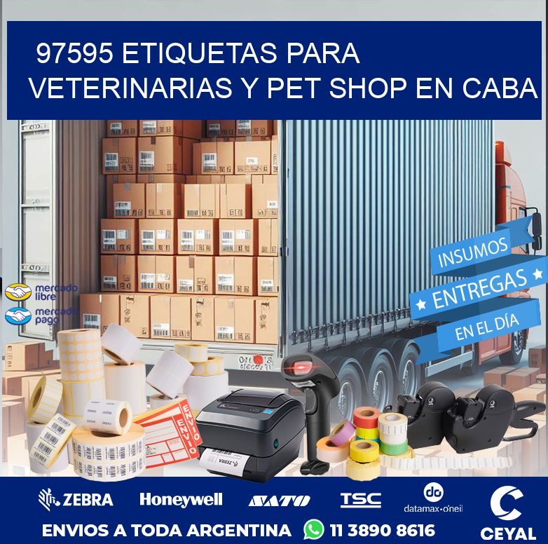 97595 ETIQUETAS PARA VETERINARIAS Y PET SHOP EN CABA