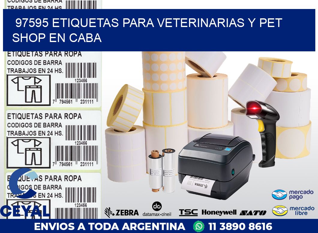 97595 ETIQUETAS PARA VETERINARIAS Y PET SHOP EN CABA