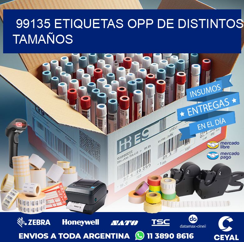 99135 ETIQUETAS OPP DE DISTINTOS TAMAÑOS